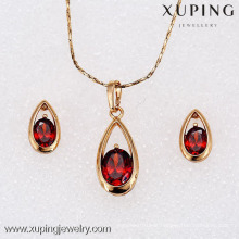 62302- Xuping New Design young girl gold jewelry sets wholesale